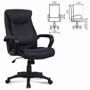Кресло офисное BRABIX Enter EX-511 (черный) в Толмачёво - tolmachyovo.mebel54.com | фото