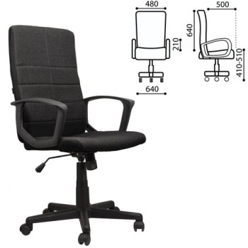 Кресло офисное BRABIX Focus EX-518 (черный) в Толмачёво - tolmachyovo.mebel54.com | фото