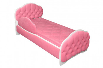 Кровать 180 Гармония 89 Розовый (мягкий бортик) в Толмачёво - tolmachyovo.mebel54.com | фото
