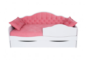 Кровать 180 серии Иллюзия Лайт 1 ящик 89 Розовый (подушки) в Толмачёво - tolmachyovo.mebel54.com | фото