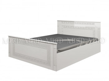 Кровать Афина-1 1,6 м (Белый/Белый глянец) в Толмачёво - tolmachyovo.mebel54.com | фото