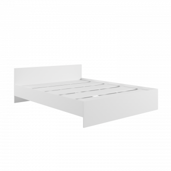 Кровать без ящ. М1600 Мадера Белый в Толмачёво - tolmachyovo.mebel54.com | фото