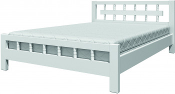 Кровать Натали-5 из массива сосны 900*2000 Белый античный в Толмачёво - tolmachyovo.mebel54.com | фото