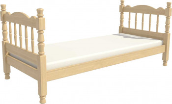 Кровать одинарная Аленка из массива сосны 800*1890 Сосна в Толмачёво - tolmachyovo.mebel54.com | фото
