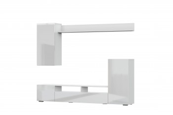 Мебель для гостиной МГС 4 (Белый/Белый глянец) в Толмачёво - tolmachyovo.mebel54.com | фото