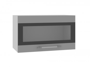 Ройс ГПГСФ 600 Шкаф верхний горизонтальный (Графит софт/корпус Серый) в Толмачёво - tolmachyovo.mebel54.com | фото