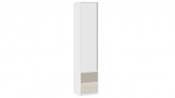 Шкаф для белья комбинированный «Сканди» Дуб Гарден/Белый/Глиняный серый в Толмачёво - tolmachyovo.mebel54.com | фото