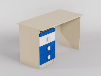 Стол (прямая столешница) Скай люкс (Синий/Белый/корпус Клен) в Толмачёво - tolmachyovo.mebel54.com | фото