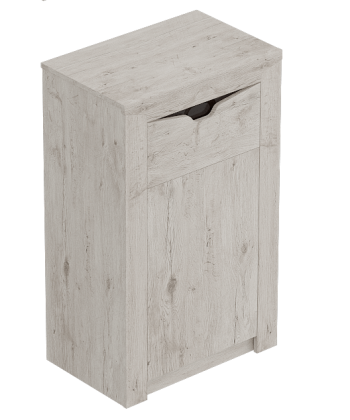 Тумба с дверцей и ящиком Соренто Дуб бонифаций/Кофе структурный матовый в Толмачёво - tolmachyovo.mebel54.com | фото